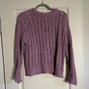 American Eagle Outfitters Lavender Knit Sweater